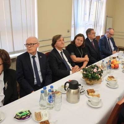 Spotkanie władz uczelni z emerytowanymi pracownikami uczelni