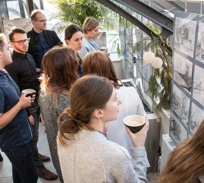 18 stycznia 2018 r., Wernisaż wystawy prac studentów Architektury Krajobrazu w Pojnarówce