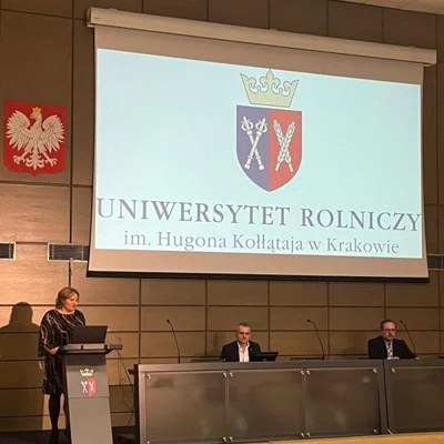 27 luty 2023 r., Seminarium naukowe dyscyplin: Nauki Leśne oraz Inżynieria Lądowa, Geodezja i Transport Uniwersytetu Rolniczego w Krakowie