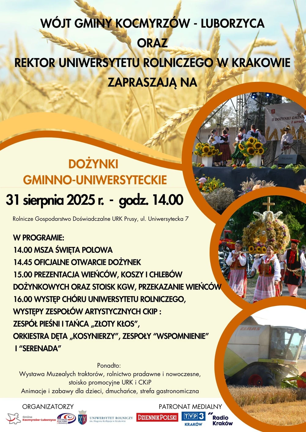 plakat  - dożynki gminno - uniwersyteckie