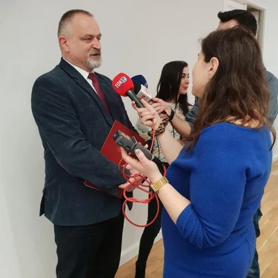 31. marca 2022 r., Briefing prasowy w Urzędzie Wojewódzkim w związku z wydarzeniem 