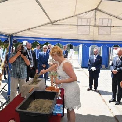 6 lipca 2021 r., Uroczystość wmurowania aktu erekcyjnego pod Budowę Centrum Innowacji oraz Badań Prozdrowotnej i Bezpiecznej Żywności