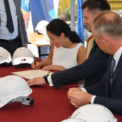 6 lipca 2021 r., Uroczystość wmurowania aktu erekcyjnego pod Budowę Centrum Innowacji oraz Badań Prozdrowotnej i Bezpiecznej Żywności