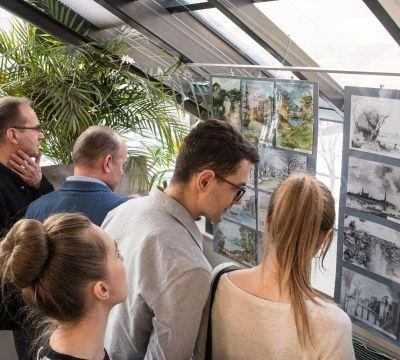 18 stycznia 2018 r., Wernisaż wystawy prac studentów Architektury Krajobrazu w Pojnarówce