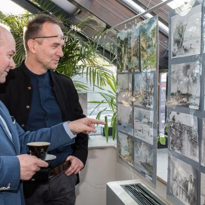 18 stycznia 2018 r., Wernisaż wystawy prac studentów Architektury Krajobrazu w Pojnarówce