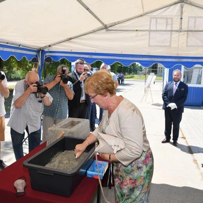 6 lipca 2021 r., Uroczystość wmurowania aktu erekcyjnego pod Budowę Centrum Innowacji oraz Badań Prozdrowotnej i Bezpiecznej Żywności