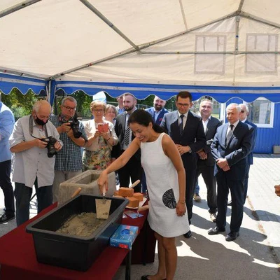 6 lipca 2021 r., Uroczystość wmurowania aktu erekcyjnego pod Budowę Centrum Innowacji oraz Badań Prozdrowotnej i Bezpiecznej Żywności