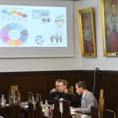 5 lutego 2020 r.; Spotkanie prof. Floriana Gambusia – prorektora ds. nauki i współpracy z zagranicą z delegacją z Etiopii