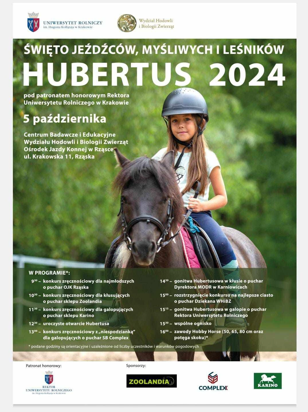 Plakat promujący Hubertus 2024