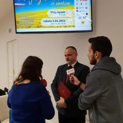 31. marca 2022 r., Briefing prasowy w Urzędzie Wojewódzkim w związku z wydarzeniem 