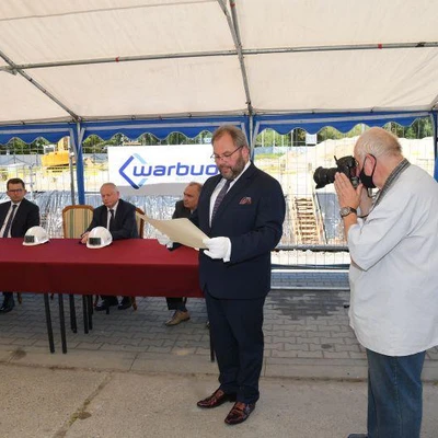 6 lipca 2021 r., Uroczystość wmurowania aktu erekcyjnego pod Budowę Centrum Innowacji oraz Badań Prozdrowotnej i Bezpiecznej Żywności