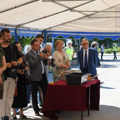 6 lipca 2021 r., Uroczystość wmurowania aktu erekcyjnego pod Budowę Centrum Innowacji oraz Badań Prozdrowotnej i Bezpiecznej Żywności