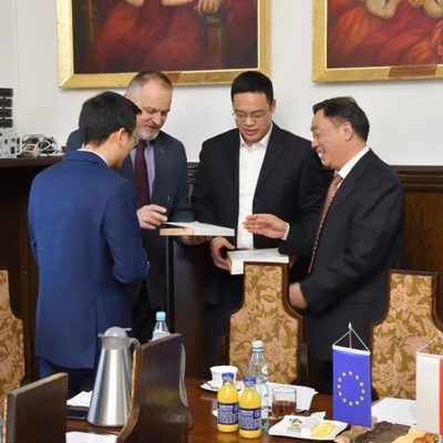 16 stycznia 2020 r., Spotkanie z delegacją z Chin