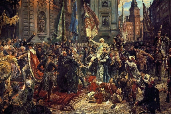 Obraz Jana Matejki  'Konstytucja 3 maja 1791 roku'
