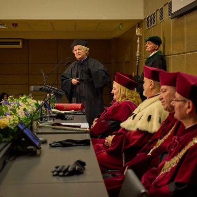 Nadanie tytułu doktora honoris causa Jerzemu Zawistowskiemu, profesorowi Uniwersytetu Kolumbii Brytyjskiej w Vancouver