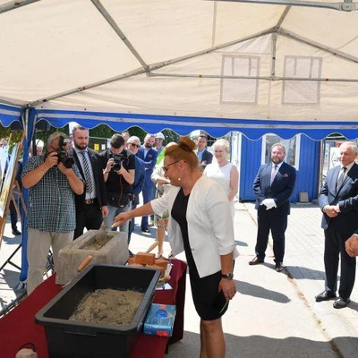 6 lipca 2021 r., Uroczystość wmurowania aktu erekcyjnego pod Budowę Centrum Innowacji oraz Badań Prozdrowotnej i Bezpiecznej Żywności