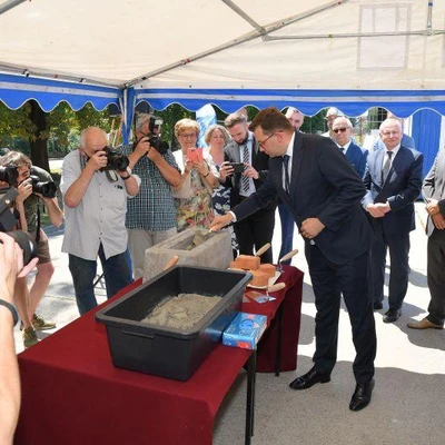 6 lipca 2021 r., Uroczystość wmurowania aktu erekcyjnego pod Budowę Centrum Innowacji oraz Badań Prozdrowotnej i Bezpiecznej Żywności