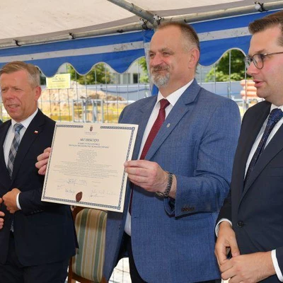 6 lipca 2021 r., Uroczystość wmurowania aktu erekcyjnego pod Budowę Centrum Innowacji oraz Badań Prozdrowotnej i Bezpiecznej Żywności