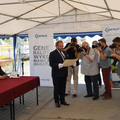 6 lipca 2021 r., Uroczystość wmurowania aktu erekcyjnego pod Budowę Centrum Innowacji oraz Badań Prozdrowotnej i Bezpiecznej Żywności