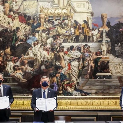 13. maja 2021 r., Podpisanie porozumienia o współpracy na rzecz rozwoju Forum Gospodarczego w Krynicy-Zdroju
