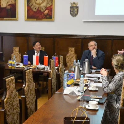 16 stycznia 2020 r., Spotkanie z delegacją z Chin